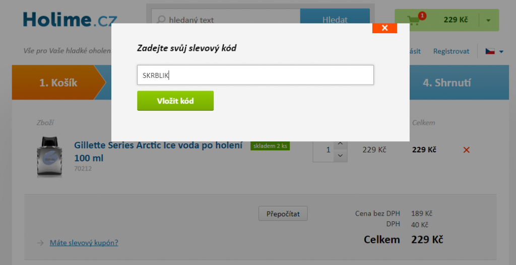Slevový kód Holíme