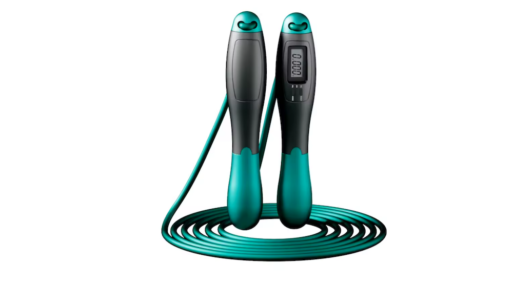 Švihadlo s počítadlem – nastavitelná délka, ocelové lanko a protiskluzové rukojeti