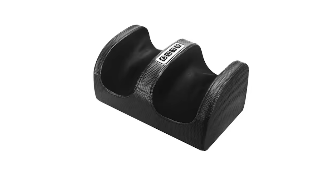 Elektrický masér chodidel s vyhříváním, hnětací masáží a nastavitelnou intenzitou