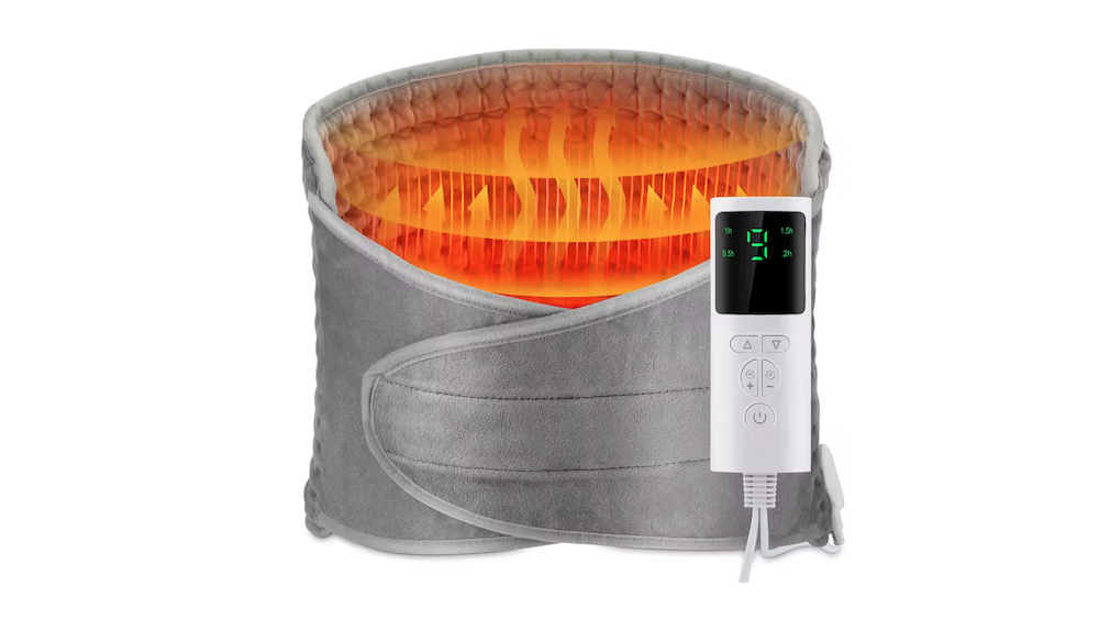 Vyhřívací pás na záda a bedra s nastavitelnou teplotou a časovačem