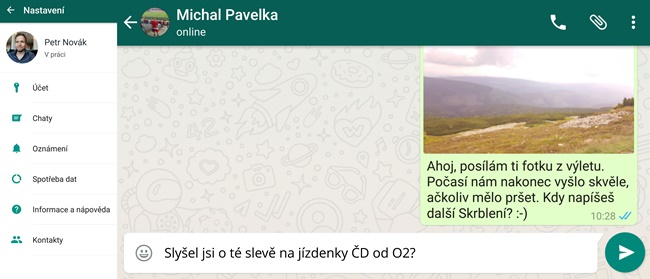 Aplikace Whatsapp - SMS zprávy zdarma