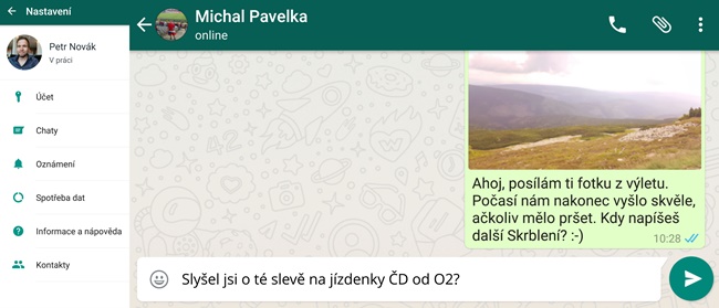 Aplikace Whatsapp - SMS zprávy zdarma