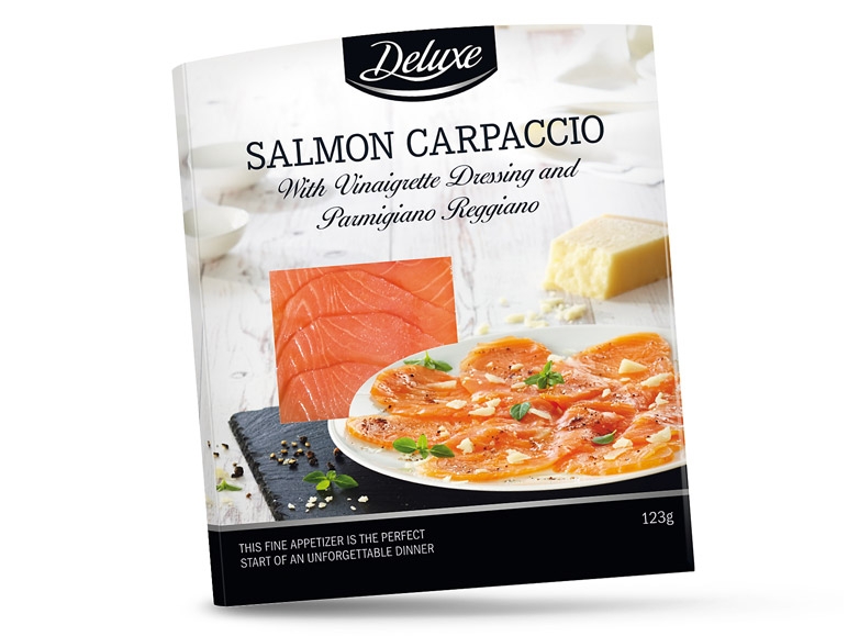 Carpaccio z lososa Deluxe