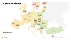 Ceny benzínu v Evropě 2022: V ČR průměr, v Norsku se platí až 63 Kč za litr