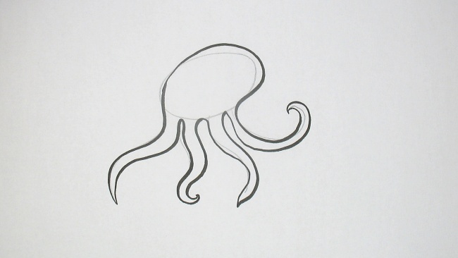 Jak nakreslit chobotnici