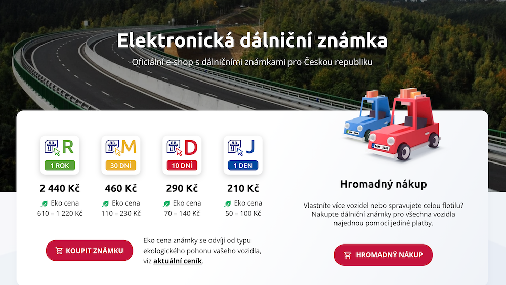 Dálniční známka 2026: Cena, platnost a jak ji získat zdarma