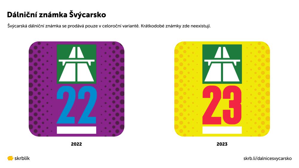 Dálniční známka Švýcarsko 2023