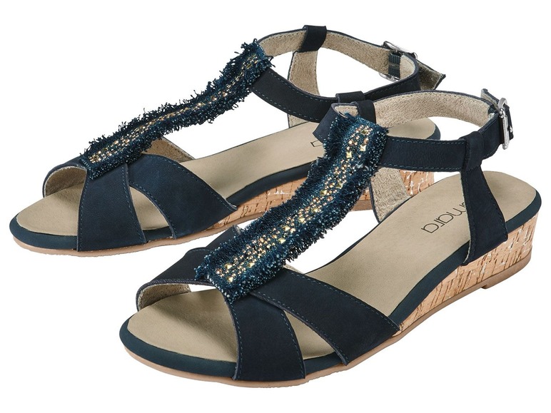 Dámské kožené sandály Esmara