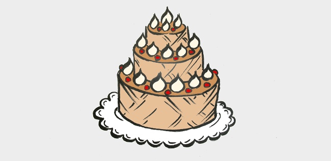Jak nakreslit dort
