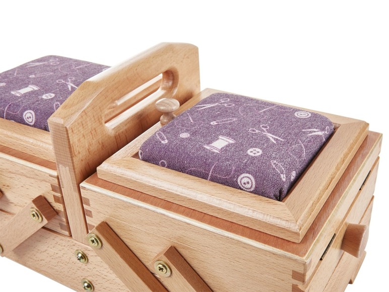 Dřevěný box na šicí potřeby Crelando