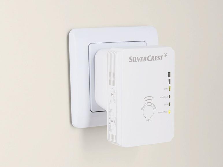 Duální Wi-Fi zesilovač 3 v 1 Silvercrest SWV 733 A2