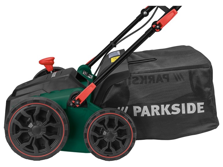 Elektrický vertikutátor a provzdušňovač trávníku Parkside PLV 1500 A1