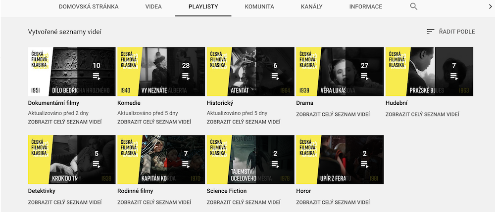 Filmy online zdarma 2025 | © Česká filmová klasika