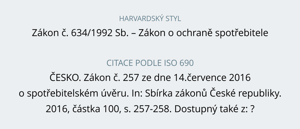 Jak citovat zákon Jak citovat zákon
