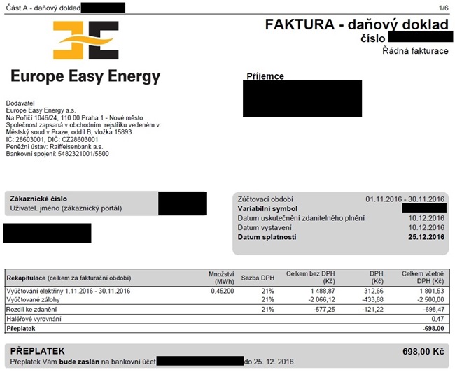 Aukce dodavatelů energií dTest