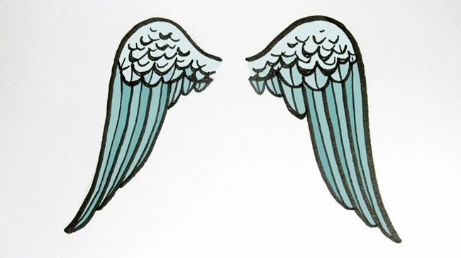Jak nakreslit andělská křídla