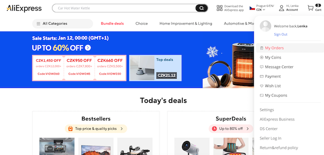 Jak nakupovat na AliExpressu → Český návod 2026