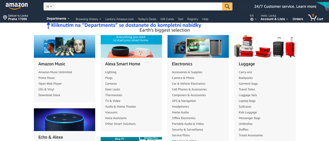 Jak nakupovat na Amazon.com 2019: Kompletní návod v češtině Jak nakupovat na Amazon.com 2019: Kompletní návod v češtině