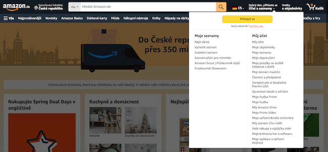 Jak nakupovat na Amazon.de → Český návod 2024