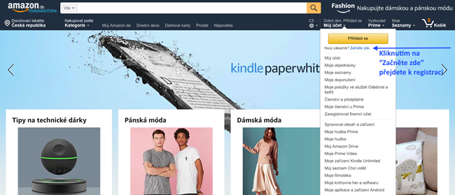 Jak nakupovat na Amazon.de → Český návod 2023