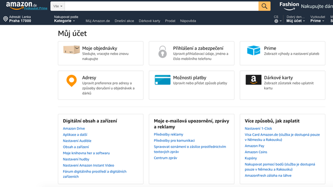 Jak nakupovat na Amazon.de → Český návod 2023
