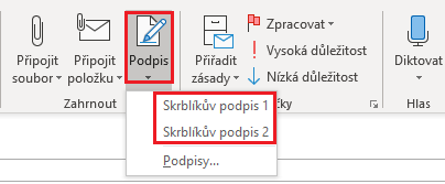 Jak nastavit podpis v Outlooku