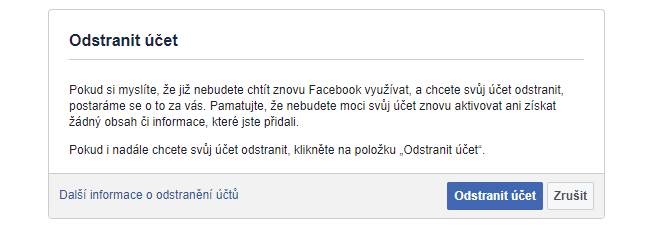 Jak si trvale deaktivovat Facebook 2025