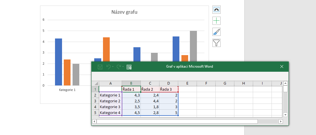 Jak vytvořit graf v Excelu