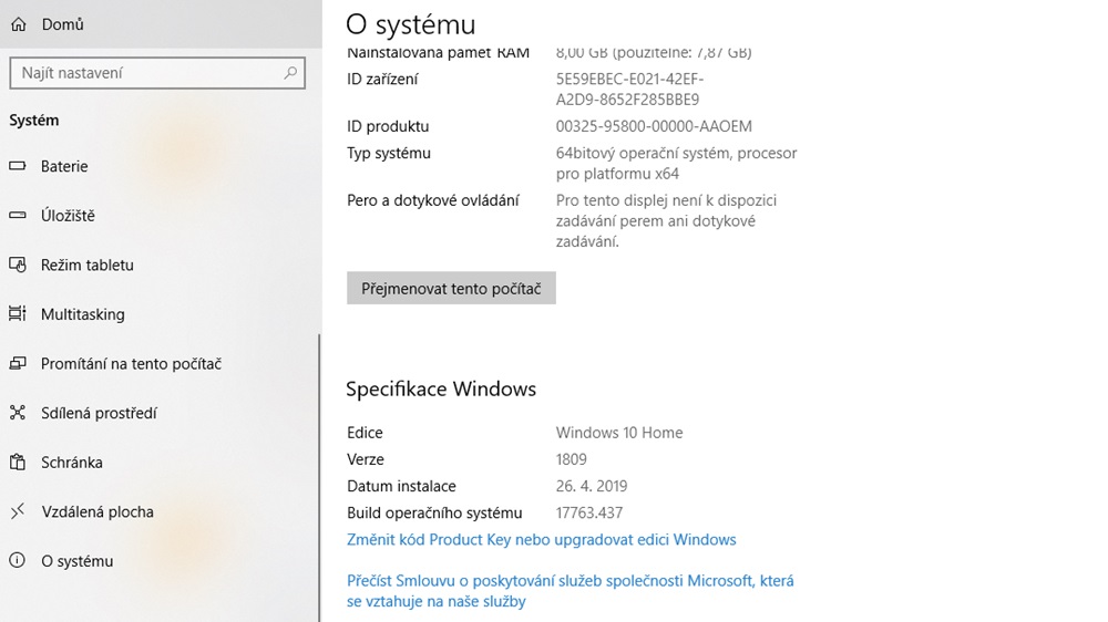 Jak zjistit verzi Windows z disku?