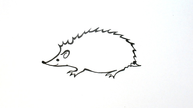 Jak nakreslit ježka