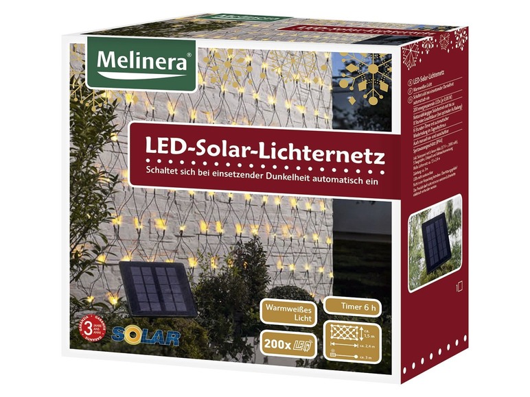 LED solární světelný řetěz Melinera