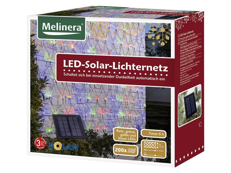 LED solární světelný řetěz Melinera