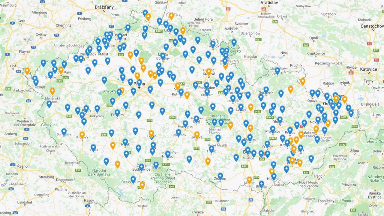 Mapa cen vody 2023