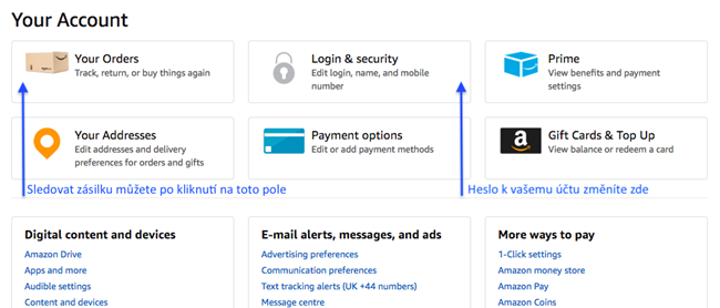 Jak nakupovat na Amazon.co.uk → Český návod 2024