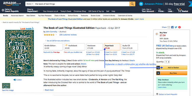 Jak nakupovat na Amazon.co.uk → Český návod 2025
