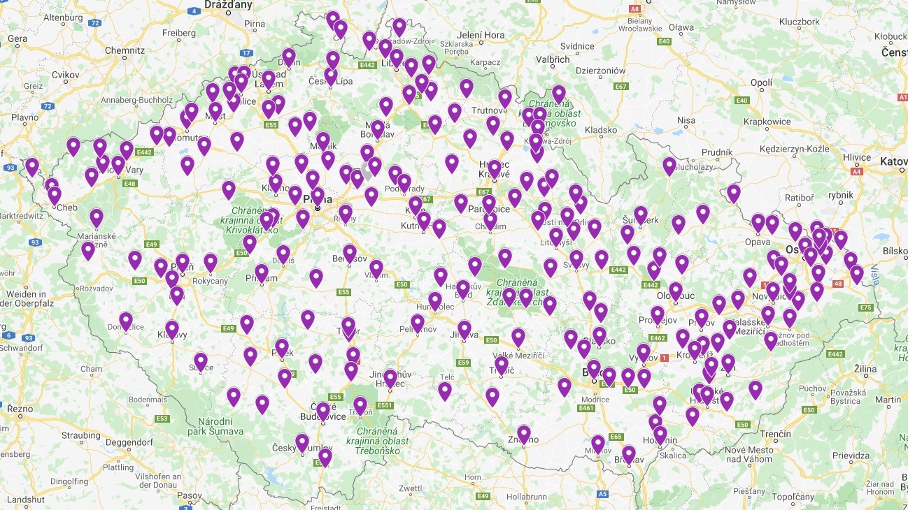 Mapa poplatků za svoz odpadu 2024