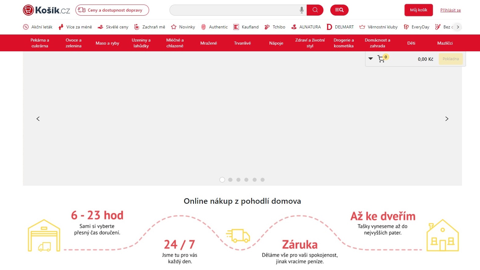 Nákup potravin online: Srovnání cen Košík, Rohlík a Tesco