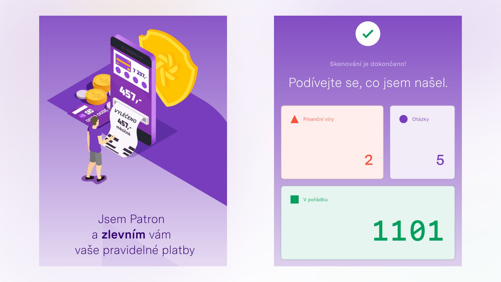 Recenze Patron GO: Najděte úspory díky analýze plateb z účtu