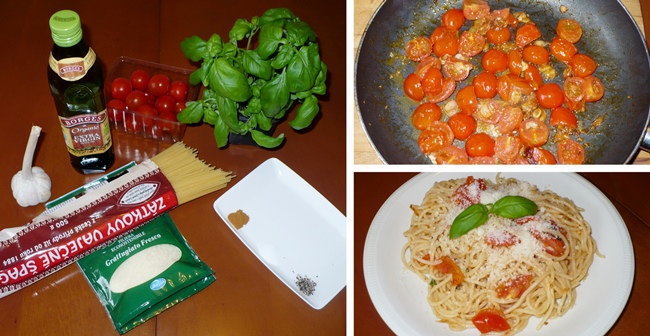 Skrblíkova kuchařka: Recept na špagety s rajčaty a bazalkou