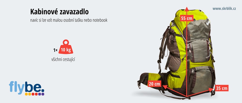 Příruční / kabinová / palubní zavazadla u Flybe 2020 Příruční / kabinová / palubní zavazadla u Flybe 2020